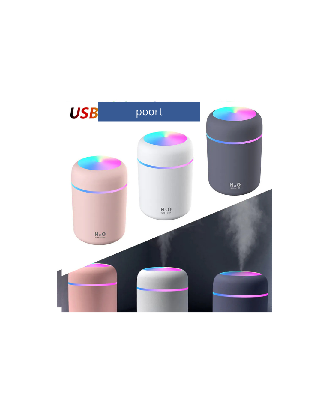 HumidiMist™ - Draagbare luchtbevochtiger voor gezonde lucht, overal!