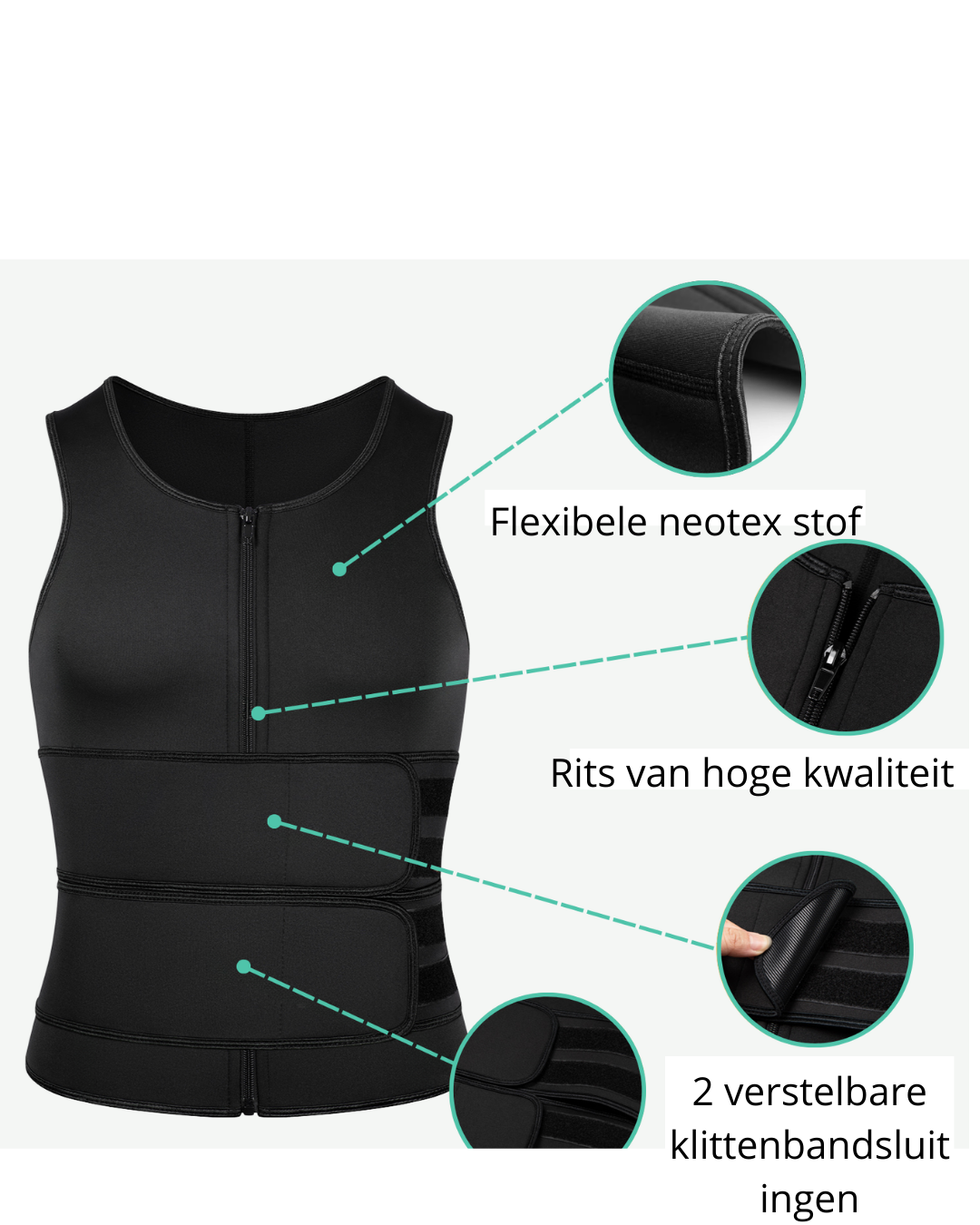2-in-1 Sauna Vest en Taille Trainer